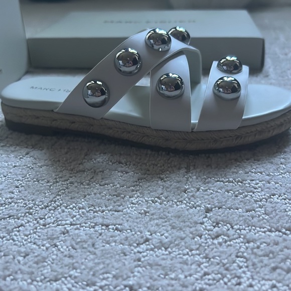 Marc Fisher White Sandals.  Brand new with tags. - Picture 2 of 2